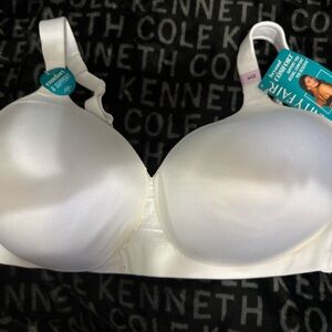 Nuevo Brasier Vanity Fair Blanco, Talla 44D, Etiqueta Incluida